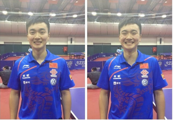 我从n家球迷会、记者、乒乓世界、ittf微博一点一点翻才把衣服颜色凑齐